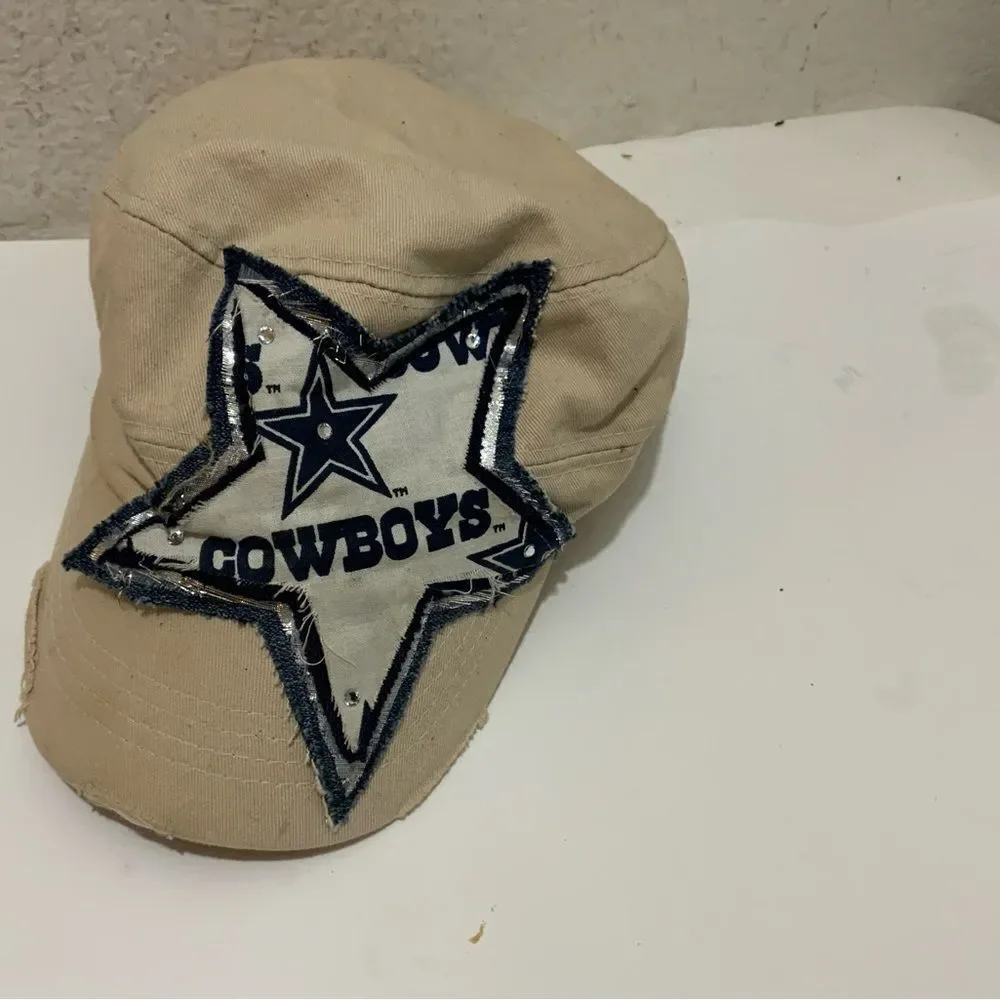 Dallas Cowboys NFL hat women khaki sequin